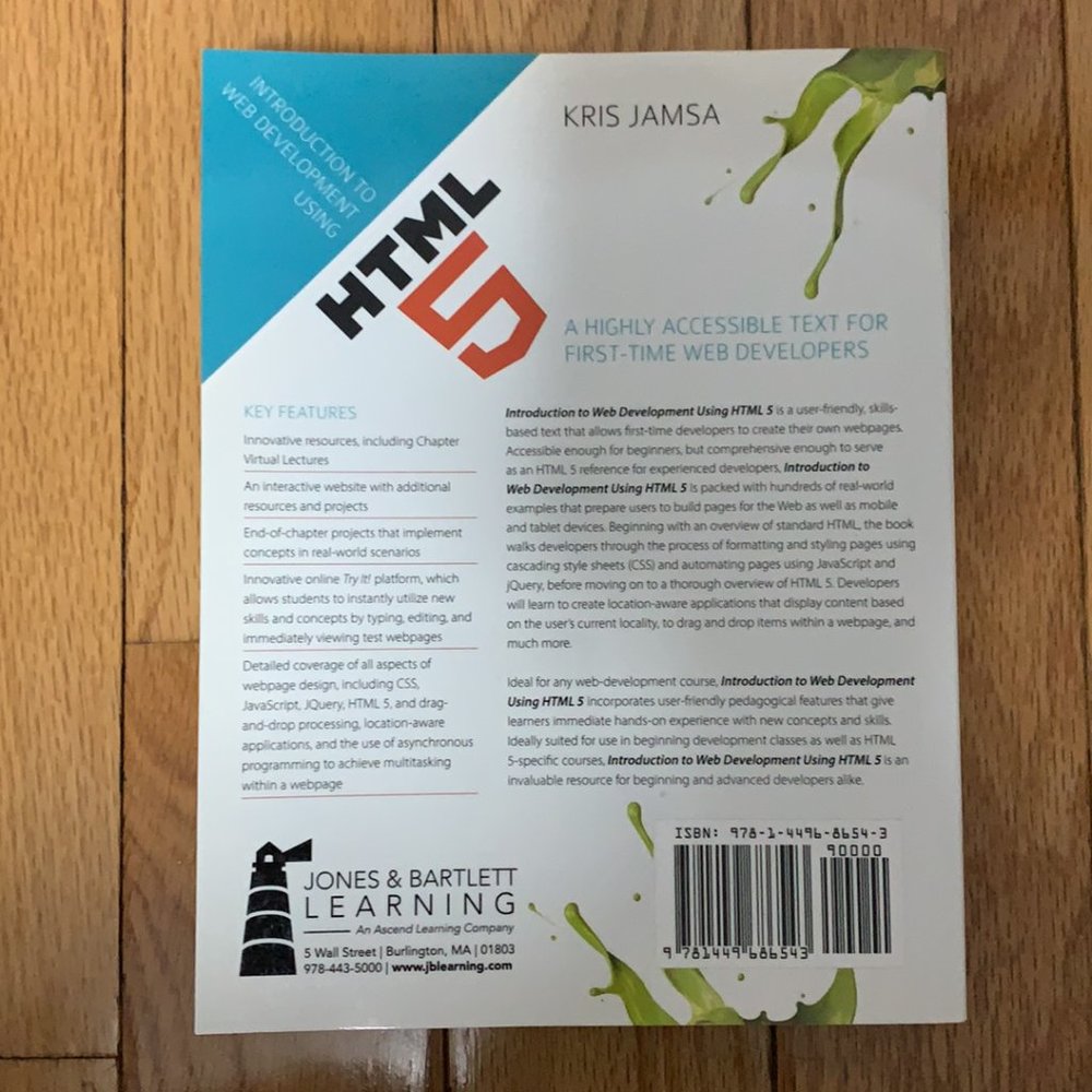 SOLD Introduction to Web Development Using HTML 5 Kris - Picture 2 of 2